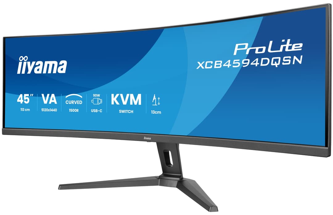 iiyama G-MASTER 45"LCD Curved Bus. UWQHD computer monitor 113 cm (44.5") 5120 x 1440 pixels Dual QHD LED Black - Image 3