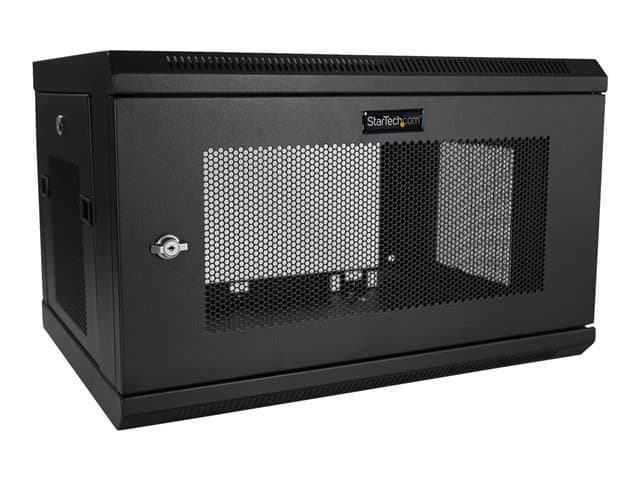 StarTech RK616WALM 6U Rack Cabinet Black - Image 1