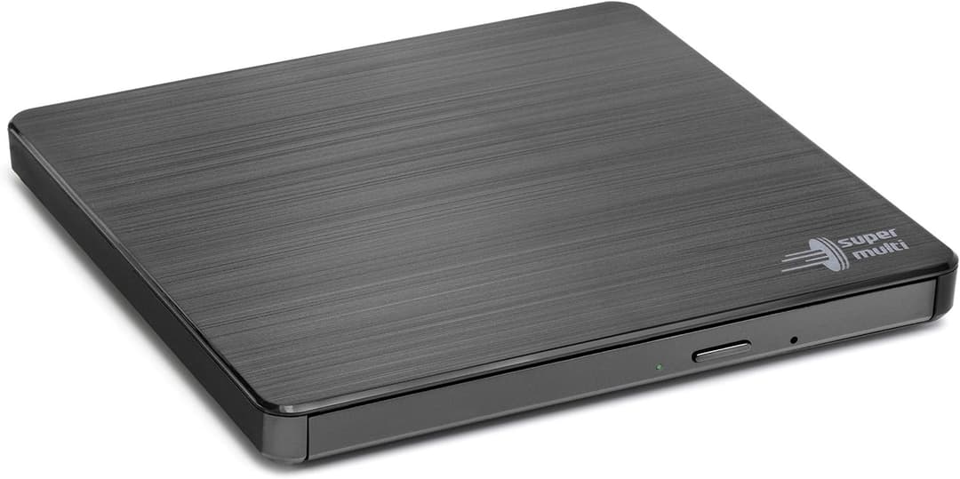 LG GP60NB60 Slim Portable DVD-RW External Drive - Black - Image 1