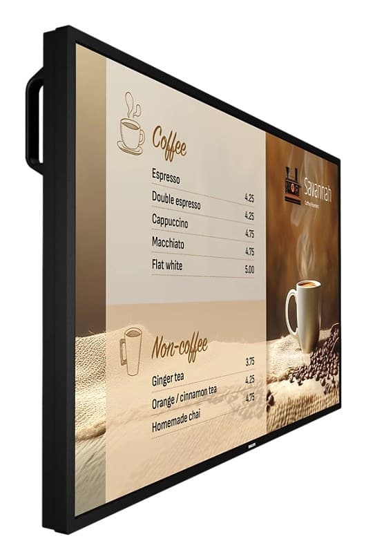 Philips 6000 series 43BDL6017P Digital signage flat panel 108 cm (42.5") LCD 800 cd/m² 4K Ultra HD Black Built-in processor Android 14 24/7