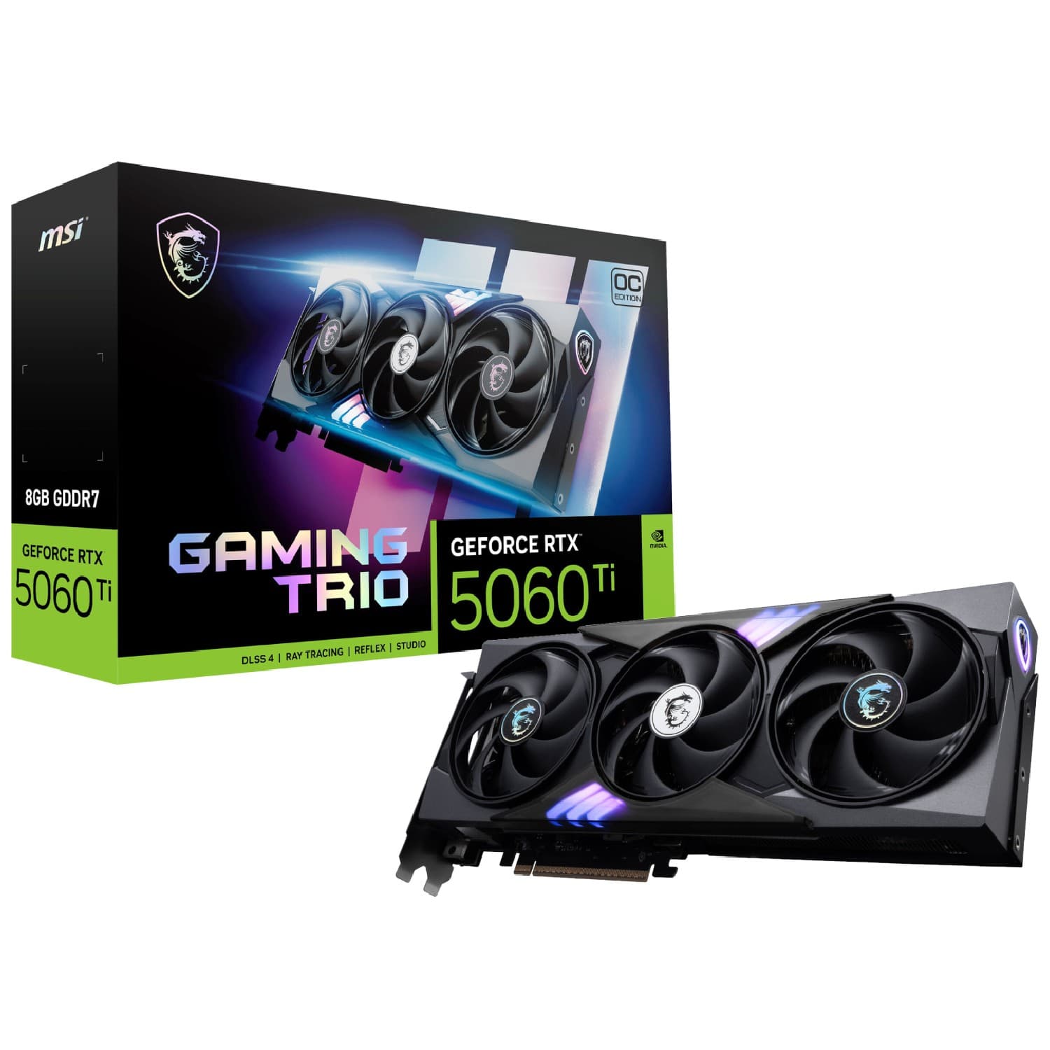 MSI GEFORCE RTX 5060 TI GAMING TRIO 8GB OC Graphics Card