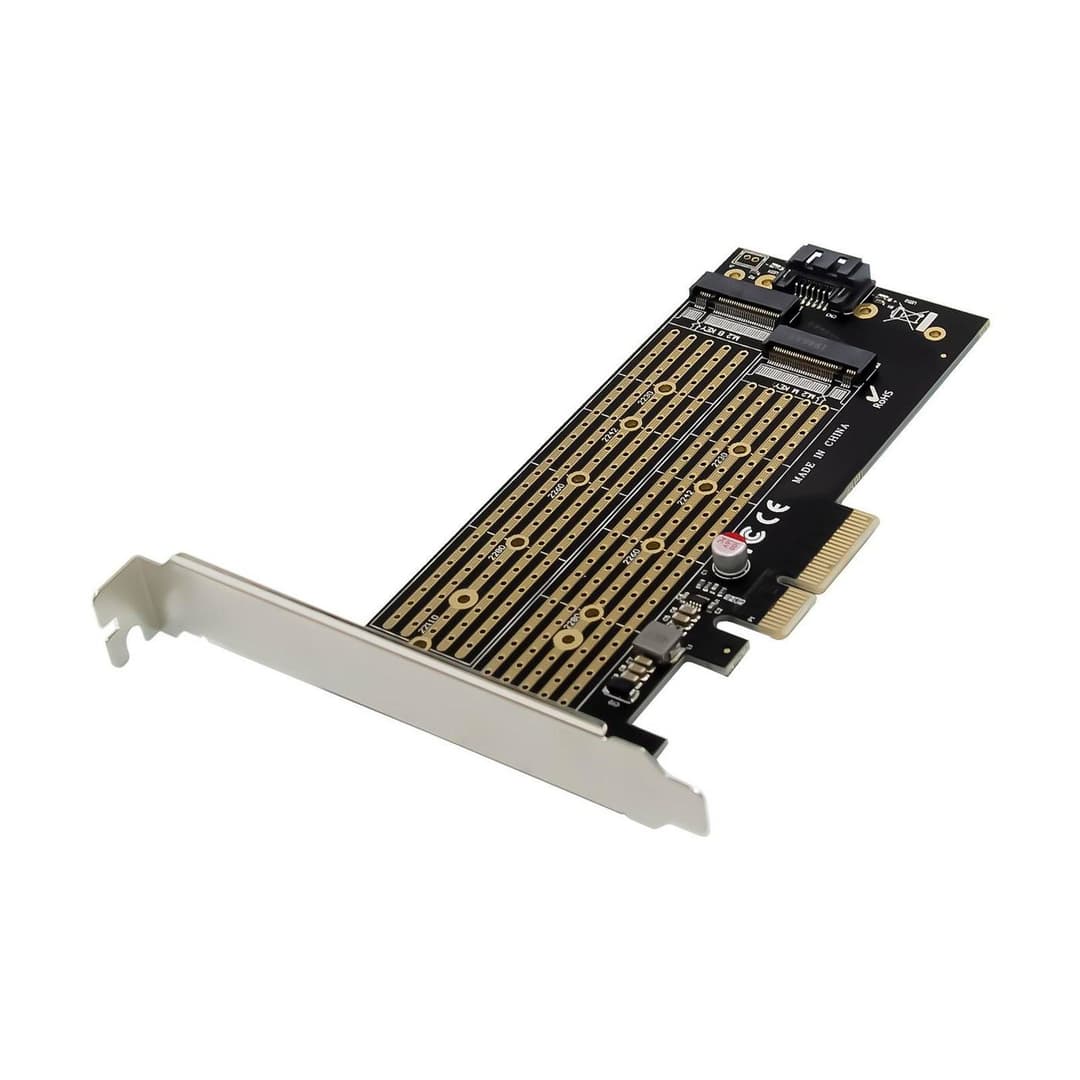 PCIe x4 M.2 Key NMVe SSD Adapt - Image 1