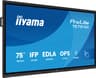 iiyama TE7515A-B2AG Signage Display Kiosk design 190.5 cm (75") Wi-Fi 550 cd/m² 4K Ultra HD Black Touchscreen Built-in processor Android 24/7