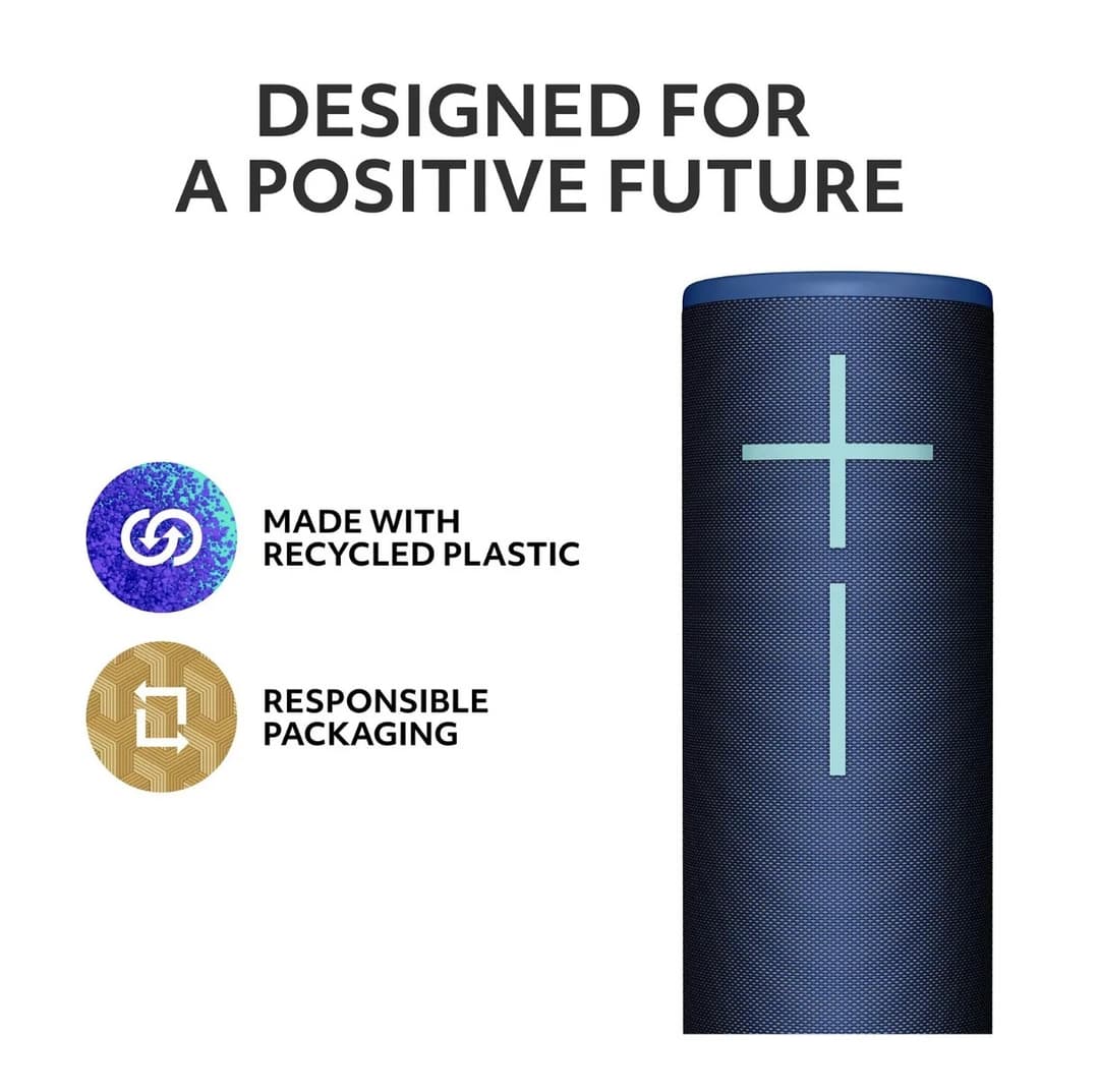 Ultimate Ears MEGABOOM 4 Bluetooth Waterproof Portable Speaker, Blue - Image 2