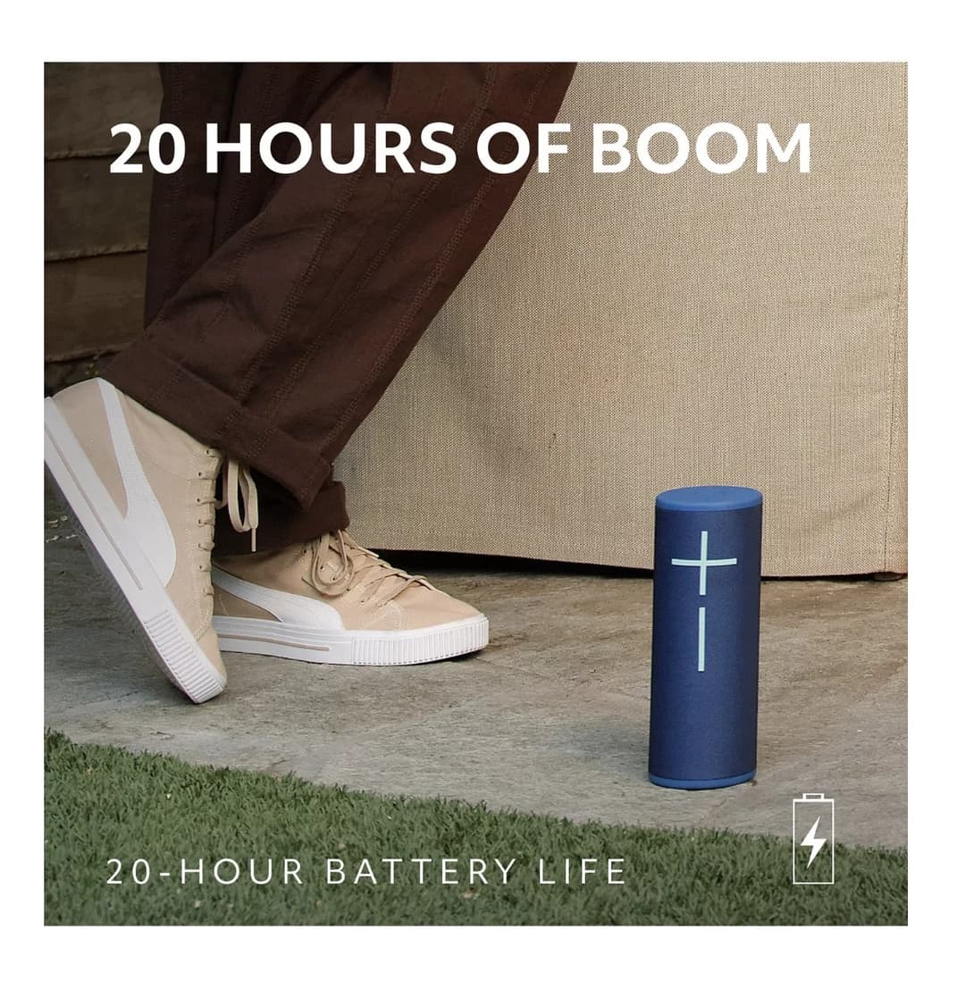 Ultimate Ears MEGABOOM 4 Bluetooth Waterproof Portable Speaker, Blue - Image 3