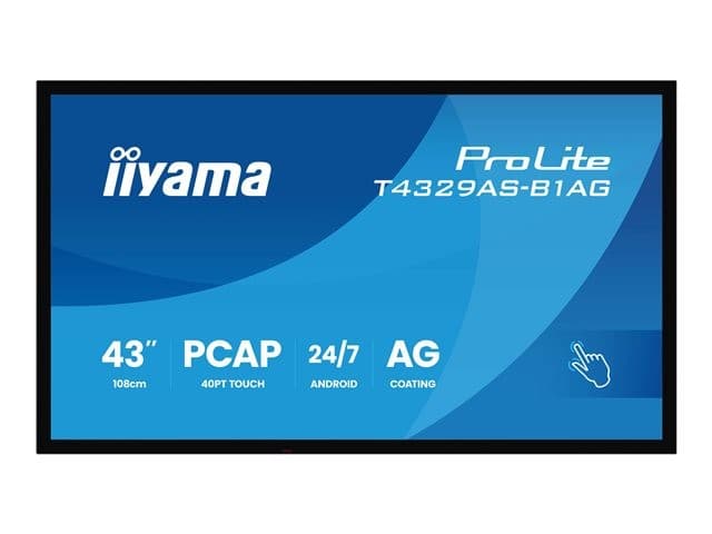iiyama ProLite T4329AS-B1AG 43" Class (42.5" viewable) LED-backlit LCD display - 4K - for digital signage - Image 2