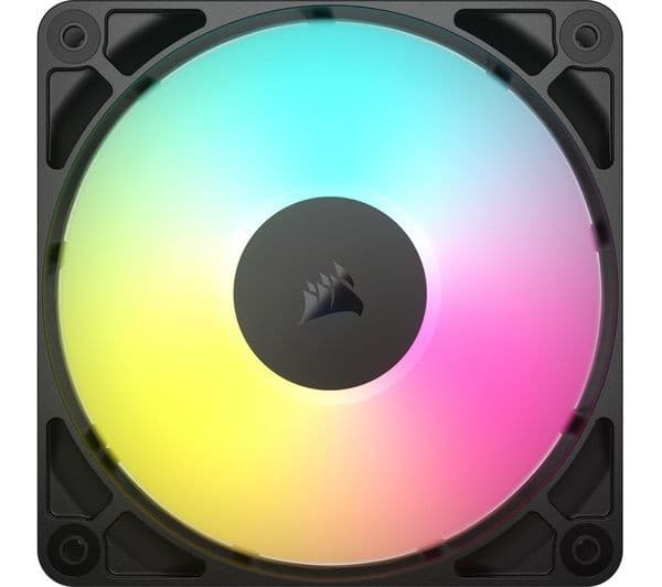 CORSAIR RS120 ARGB 120 mm PWM Case Fan - Triple Pack, Black - Image 1