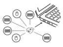 Logitech USB-C Bolt Receiver W129280814 Wireless Mouse/Keyboard Receiver - Graphite thumbnail 3