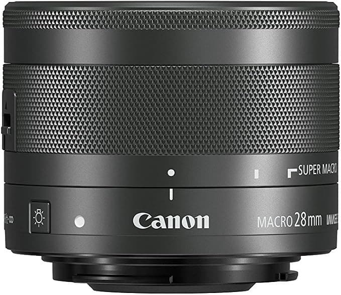 Canon EF-M 28mm f/3.5 Macro IS STM Lens Black 1362C005 - Image 1