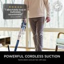 Shark PowerPro IZ380UK Cordless Stick Vacuum Cleaner FloorDetect Anti Hair Wrap - Navy Metallic thumbnail 3