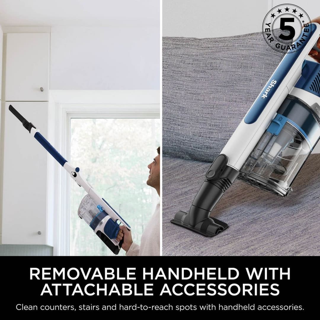 Shark PowerPro IZ380UK Cordless Stick Vacuum Cleaner FloorDetect Anti Hair Wrap - Navy Metallic - Image 9