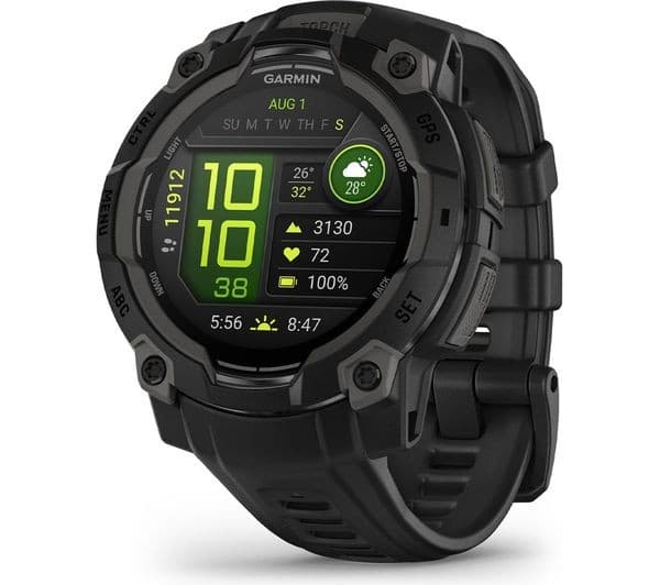 Garmin Instinct 3 AMOLED Smartwatch 45mm Black - Image 1