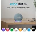 AMAZON Echo Dot (4th Gen) Smart Speaker & Clock with Alexa - Twilight Blue thumbnail 3