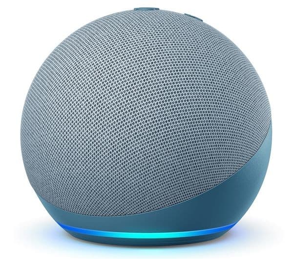 AMAZON Echo Dot (4th Gen) Smart Speaker & Clock with Alexa - Twilight Blue - Image 4