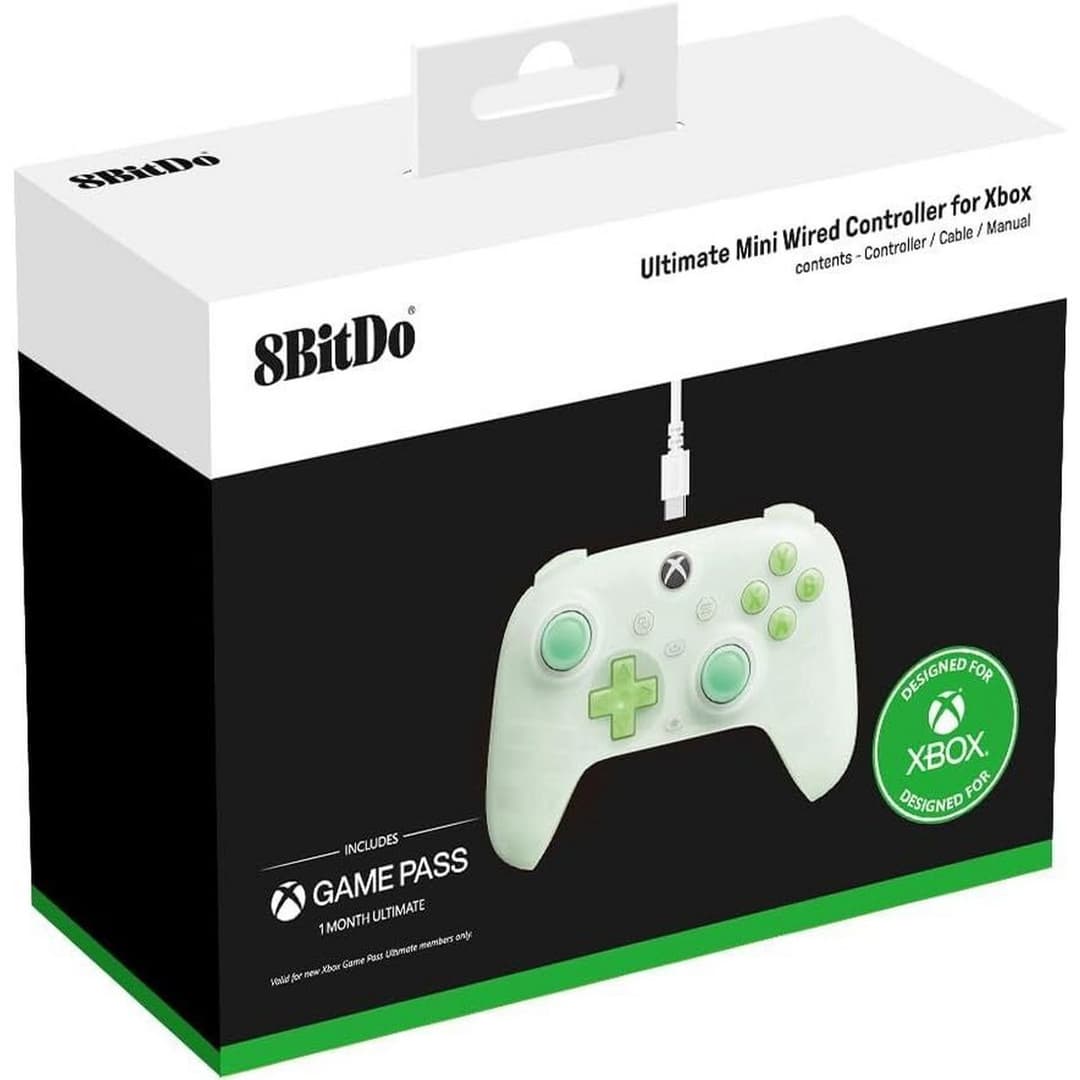8BitDo Ultimate Mini Xbox & PC Wired Controller - Green - Image 6