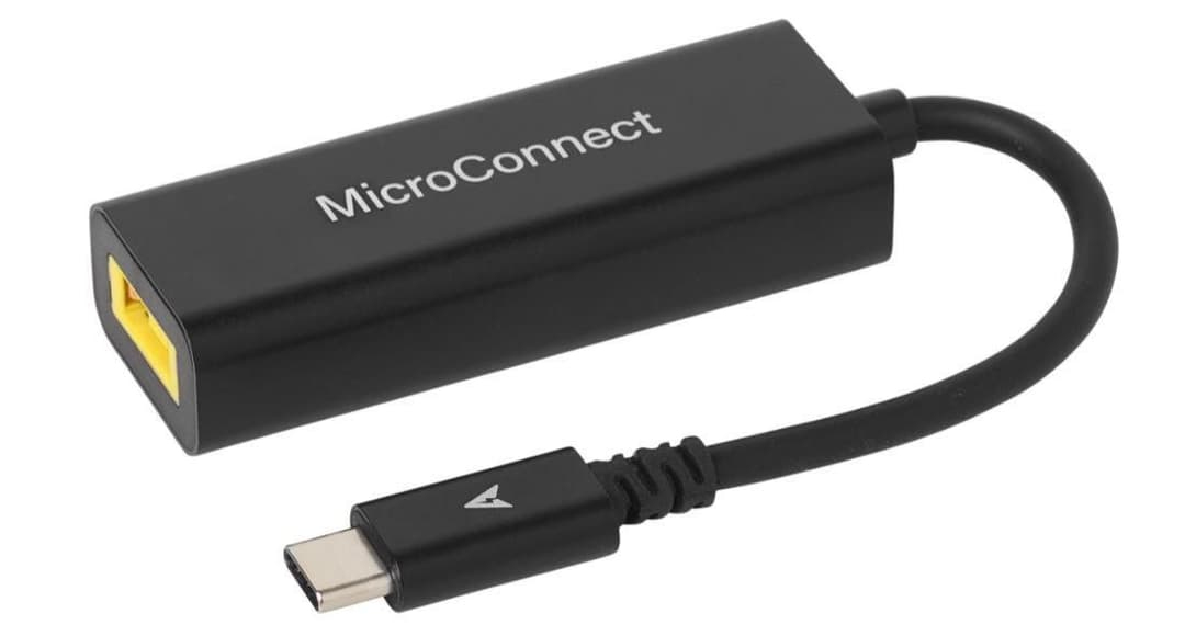 Microconnect USB-C to Square Lenovo Plug Charging Adapter (USB3.1C-LEN) - Image 1