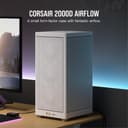Corsair 2000D AIRFLOW Mini-ITX PC Case - White thumbnail 2