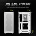 Corsair 2000D AIRFLOW Mini-ITX PC Case - White thumbnail 7