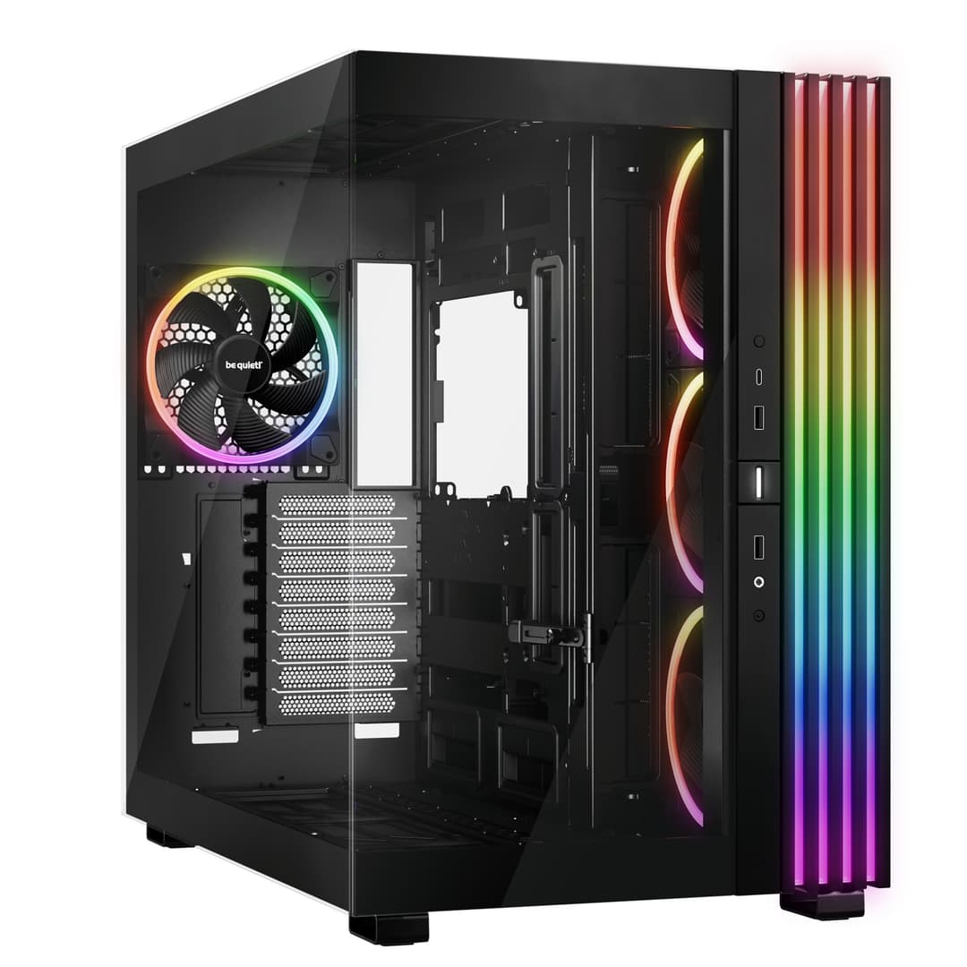 be quiet! Light Base 900 FX ARGB Tempered Glass E-ATX Full Tower PC Case - Black - Image 1