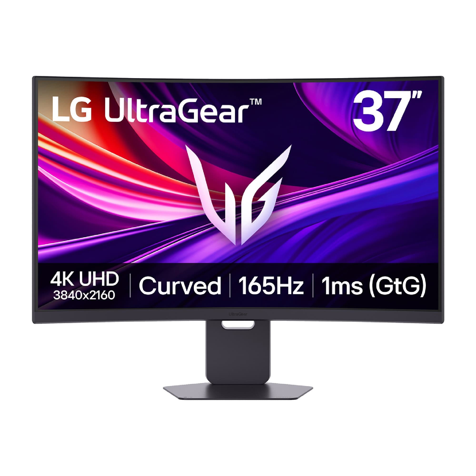 LG UltraGear 37G800A-B 37" UHD 4K 165Hz 1ms Freesync Premium Pro USB-C Height Adjustable Curved Gaming Monitor