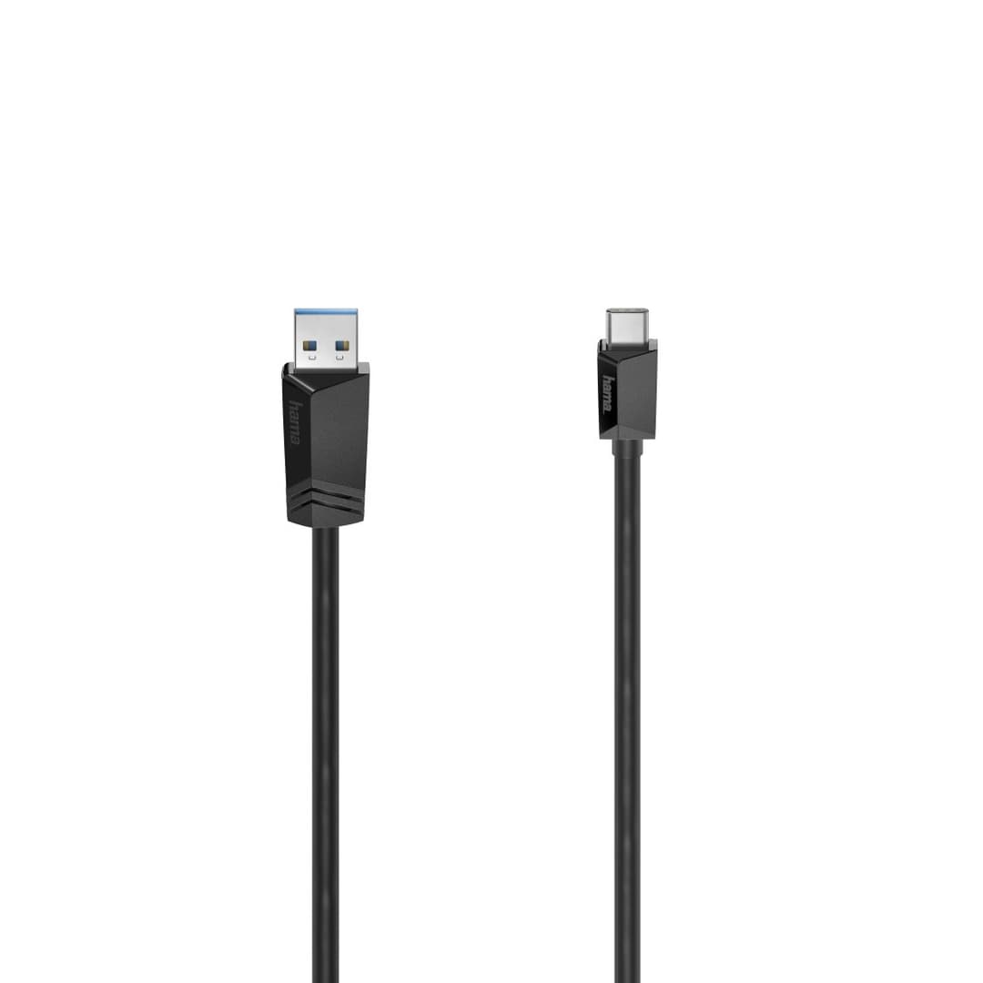 Hama USB 3.2 Gen 1 USB-A to USB-C Cable 5 Gbit/s Black (00200650) - 0.25 m - Image 1
