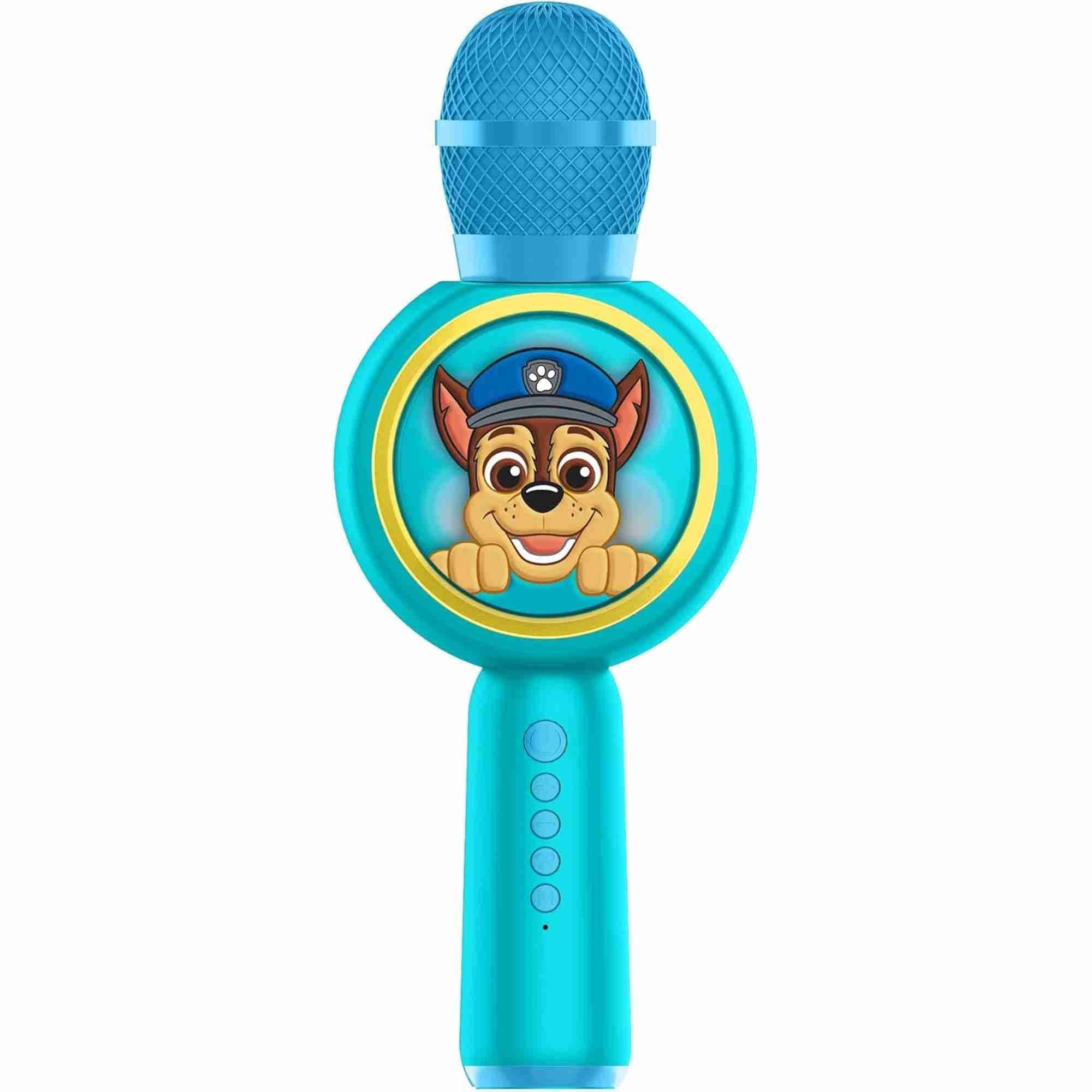 OTL PAW Patrol Chase PopSing Karaoke Microphone and Wireless Speaker with LED Lights