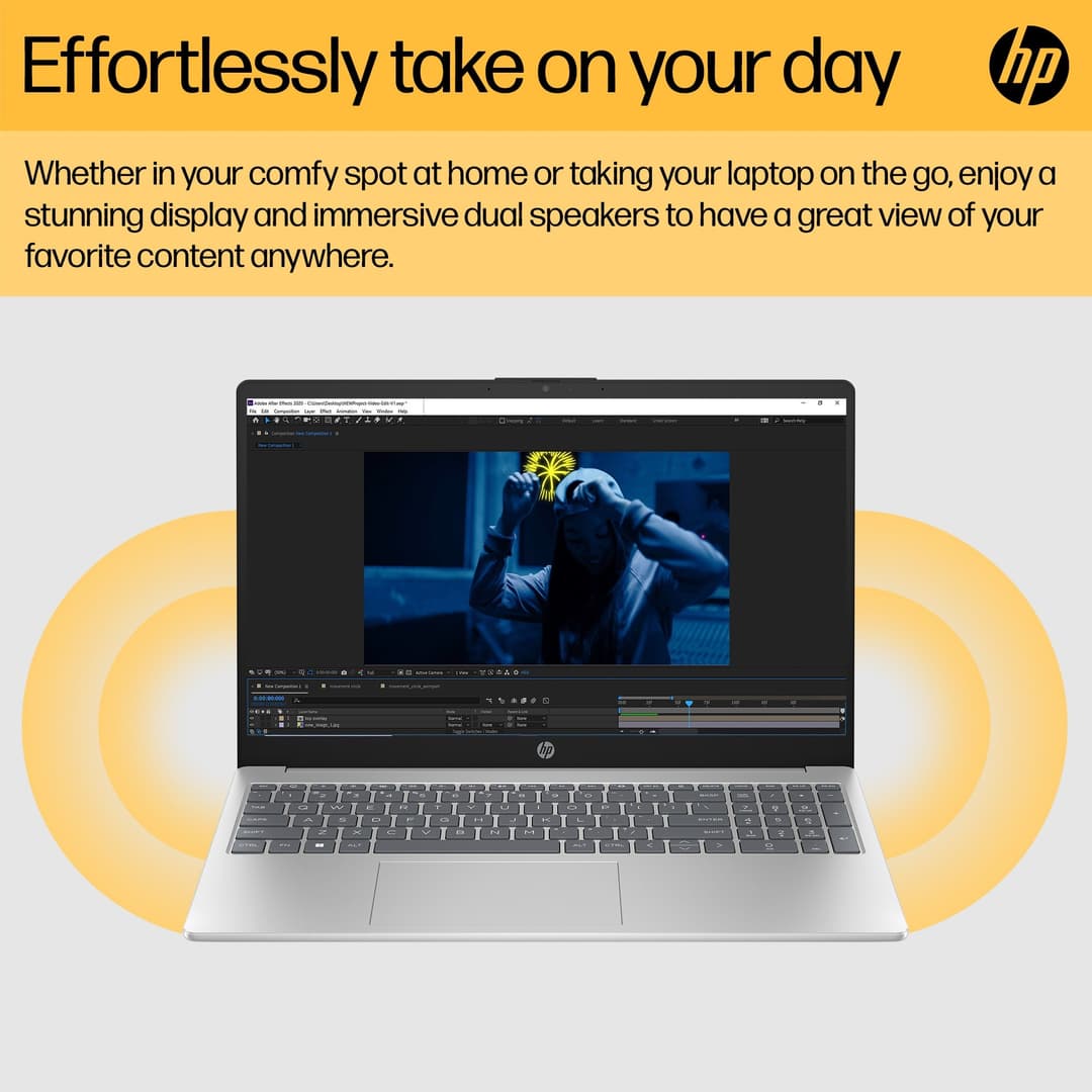 HP 15-fc0045na AMD Ryzen 3 7320U 8GB RAM 256GB SSD 15.6" Full HD Windows 11 Home Laptop - Image 3
