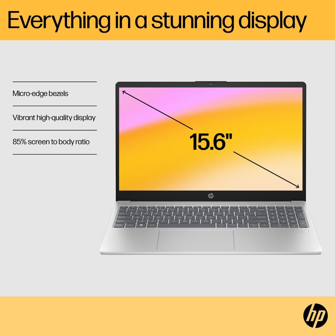 HP 15-fc0045na AMD Ryzen 3 7320U 8GB RAM 256GB SSD 15.6" Full HD Windows 11 Home Laptop - Image 9
