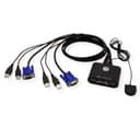 ATEN CS22U 2-Port USB VGA Cable KVM Switch With Remote Port Selector - Black thumbnail 2
