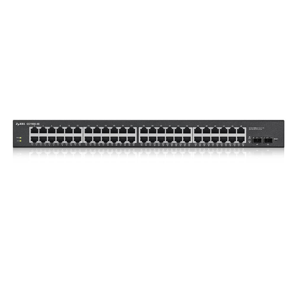 Zyxel GS1900-48 v2 48-Port Gigabit Smart Managed Rackmount Switch with 2 x SFP (GS1900-48-GB0102F) - Image 1