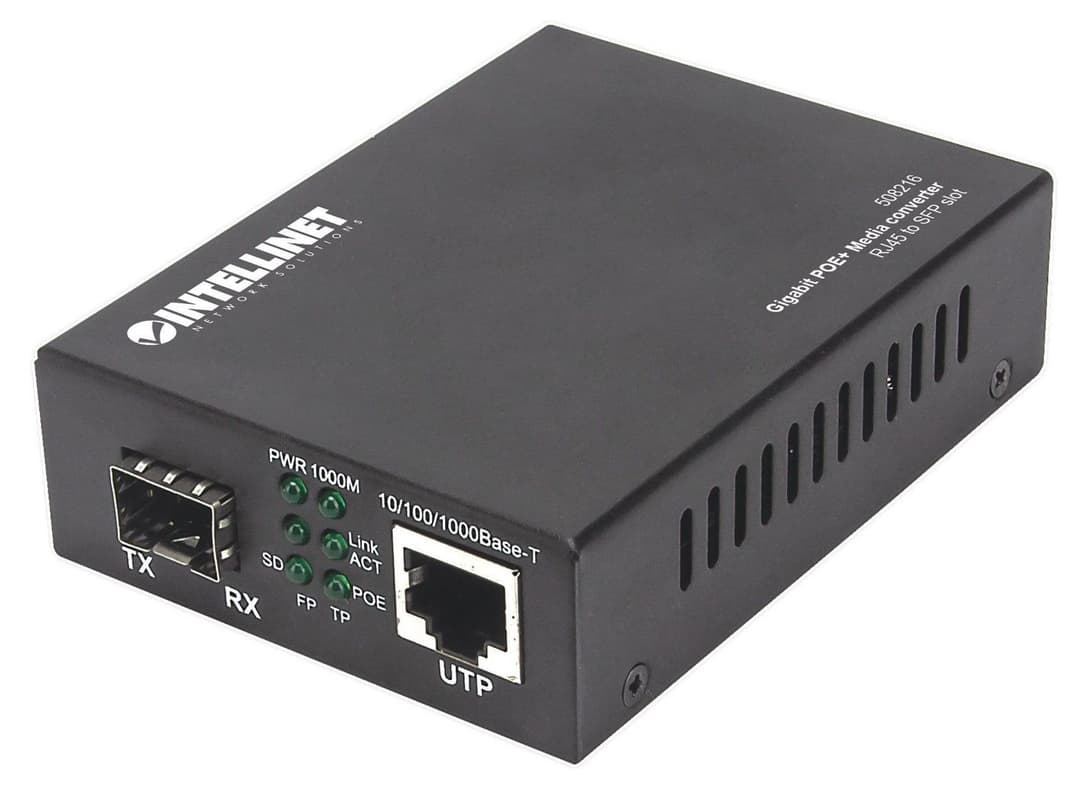 Gigabit Poe+ Media Converter, - Image 1