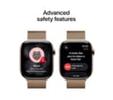 Apple Watch Series 11 GPS + Cellular 46mm Gold Titanium Case with Gold Milanese Loop - M/L thumbnail 2
