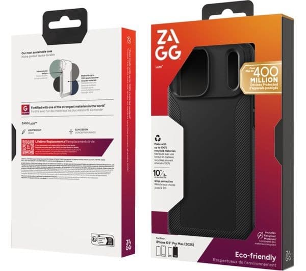 ZAGG Luxe iPhone Pro Max Case Black - Image 2