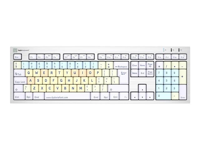 Logic Keyboards Dyslexie ALBA Keyboard Multicolour - Image 1