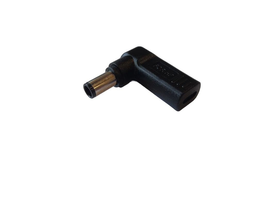 CoreParts USB-C (Female) to Classic 7.4*5.0 Plug Angled Adapter for HP, up to 90W (MBXUSBC-CO0009) - Image 1