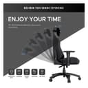 AndaSeat Luna Premium Large Gaming Chair - Black PVC Leather thumbnail 5