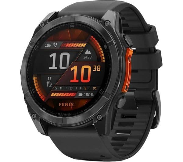 Garmin fenix 8 AMOLED Watch 51mm Slate Grey & Black - Image 1