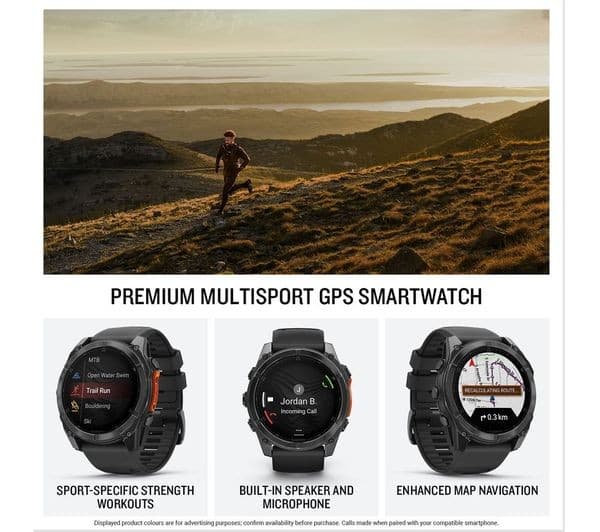 Garmin fenix 8 AMOLED Watch 51mm Slate Grey & Black - Image 2