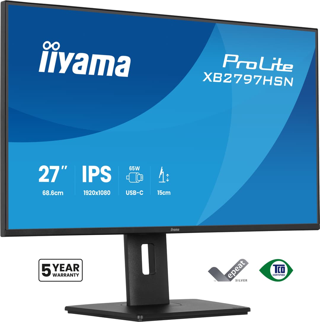 iiyama ProLite XB2797HSN-B1 computer monitor 68.6 cm (27") 1920 x 1080 pixels Full HD LCD Black - Image 1