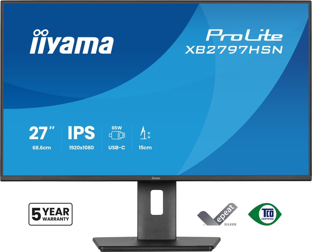iiyama ProLite XB2797HSN-B1 computer monitor 68.6 cm (27") 1920 x 1080 pixels Full HD LCD Black - Image 2