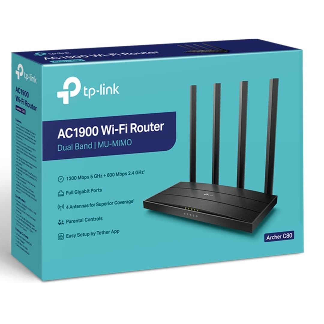 TP-Link Archer C80 AC1900 Dual Band Wireless Gaming Router - Black - Image 7