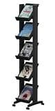 PaperFlow Single Sided Literature Display, Mobile Corner Unit, 5 Shelves, 13.78x15.17x66 Inches, Black (259N.01) (B004HWFZUC) thumbnail 3