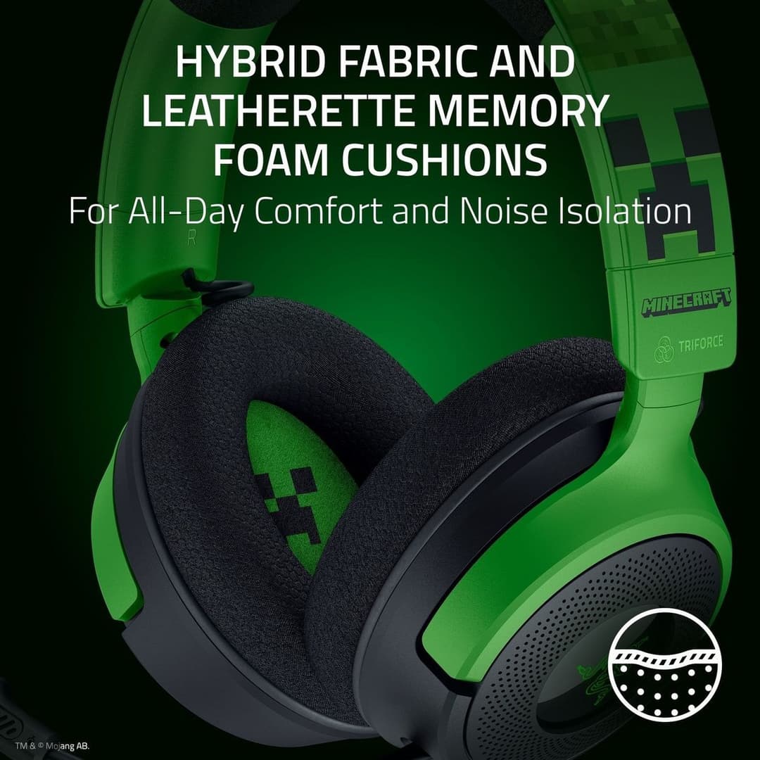 Razer Kraken V4 X Wired PC Headset - Minecraft - Image 6
