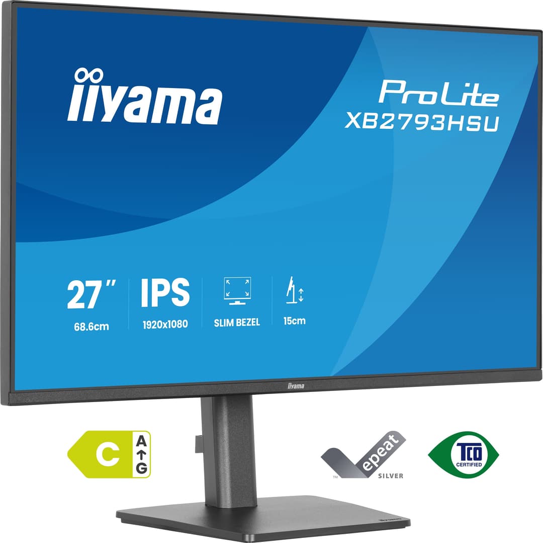 iiyama ProLite XB2793HSU-B1 computer monitor 68.6 cm (27") 1920 x 1080 pixels Full HD LED Black - Image 1