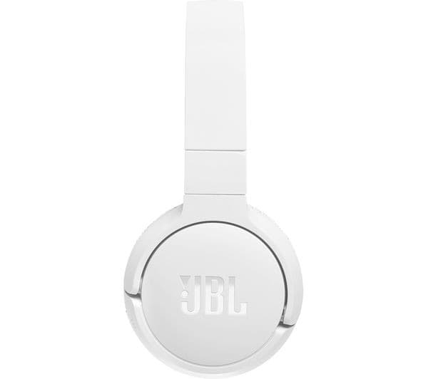 JBL Tune 670NC Wireless Bluetooth On-Ear Noise-Cancelling Headphones - White - Image 2