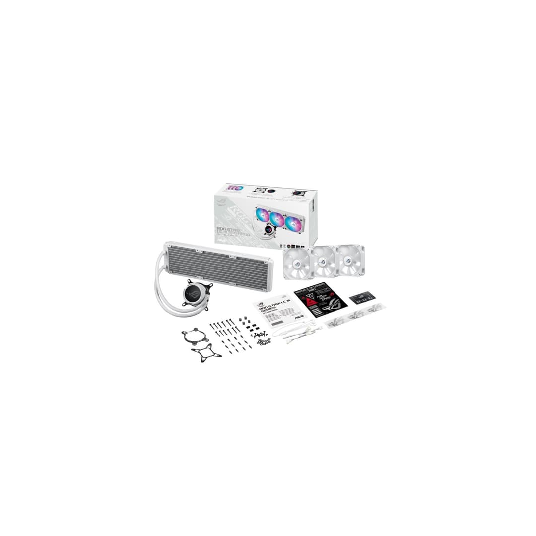ASUS ROG Strix LC III 360 ARGB Intel/AMD AIO Liquid CPU Cooler - White - Image 10