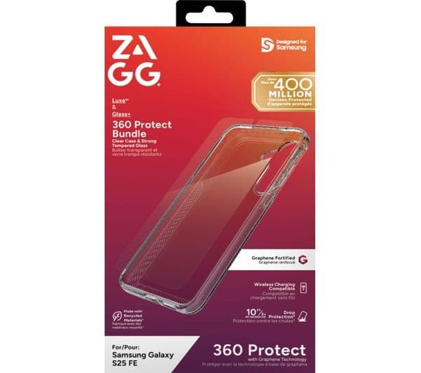 Zagg Galaxy S25 FE Luxe Bundle Clear - Image 1