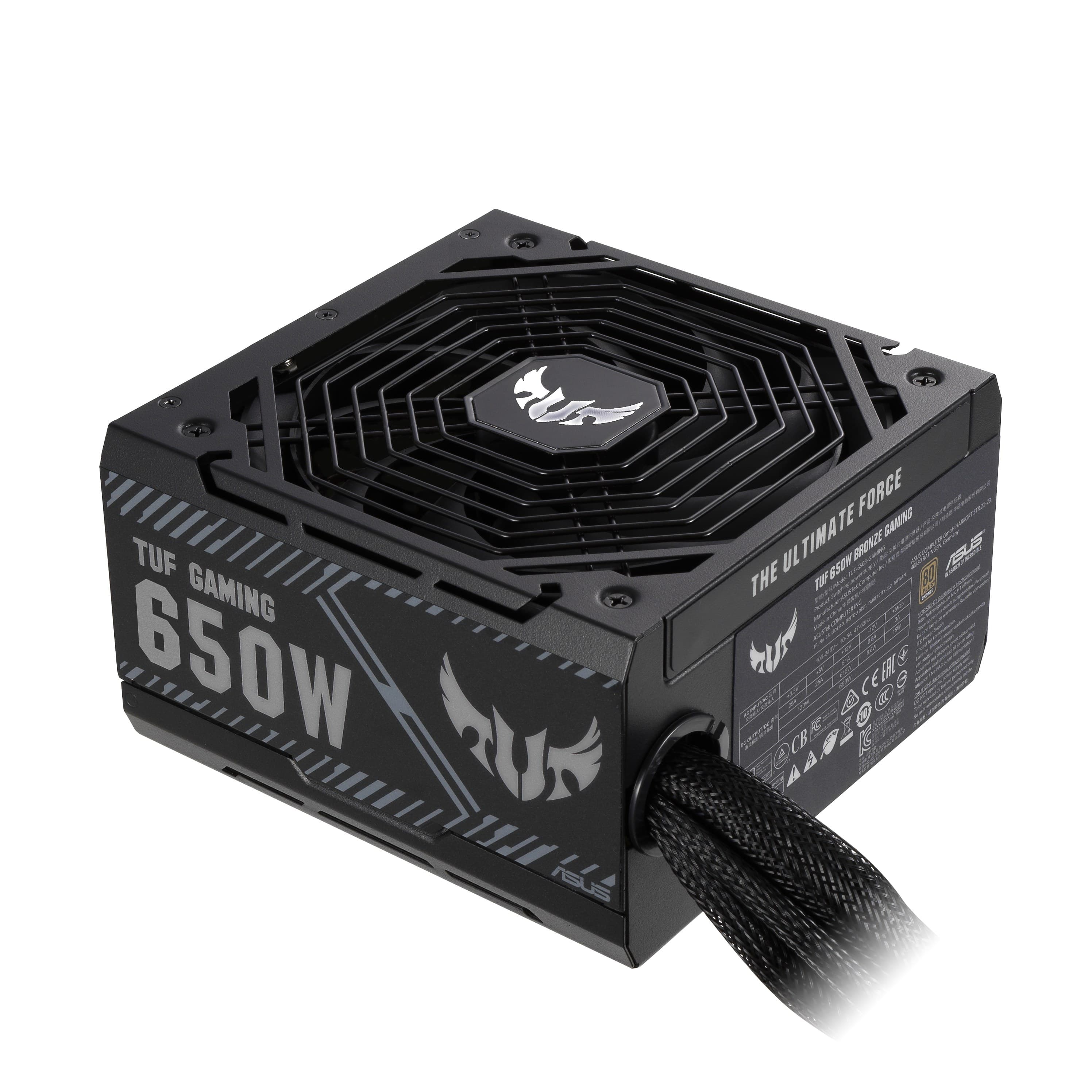 ASUS TUF Gaming 650W 80 Plus Bronze ATX Power Supply (TUF-GAMING-650B) - Black