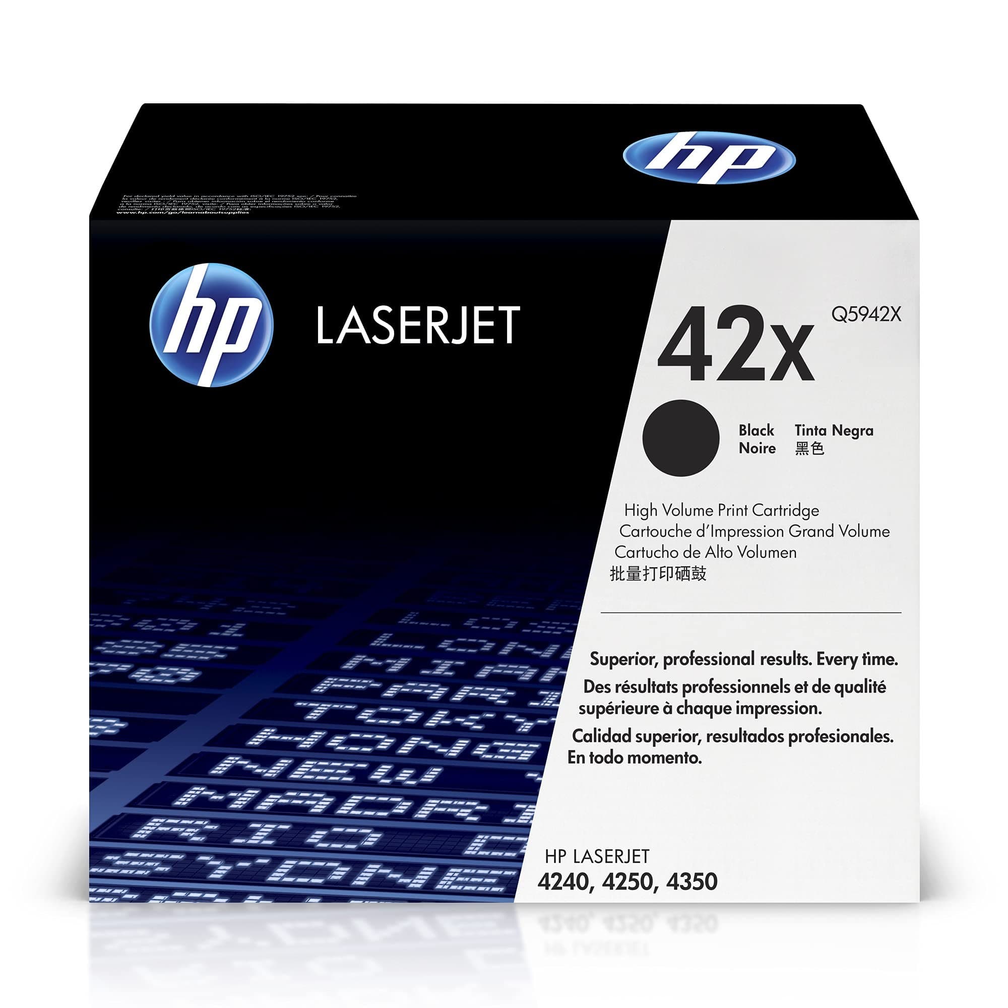 HP Q5942X High Yield Original LaserJet Toner Cartridge - Black