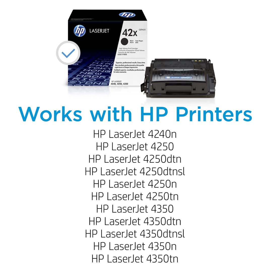HP Q5942X High Yield Original LaserJet Toner Cartridge - Black - Image 2